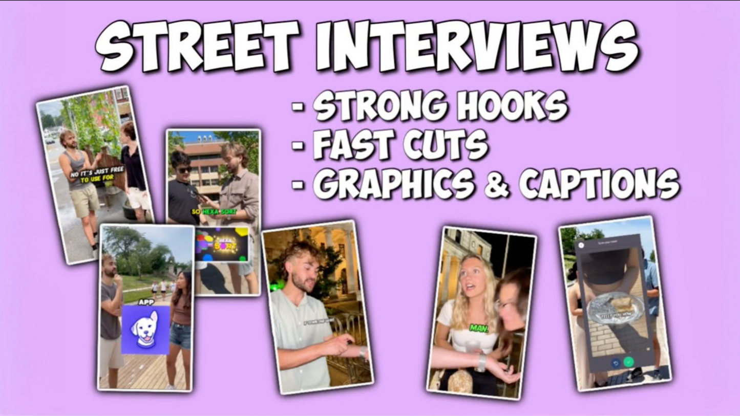 Street Interview Style Video